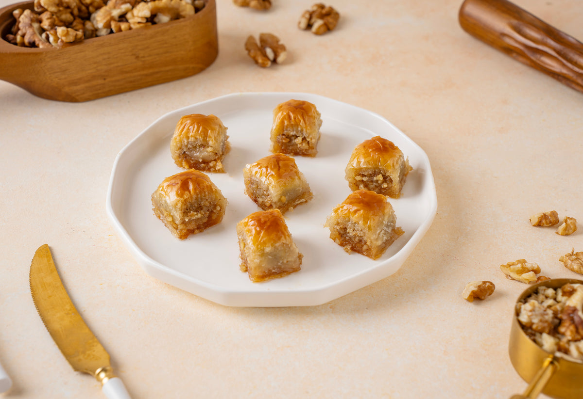 Walnut Misket Baklava — Walnut Baklava Bites
