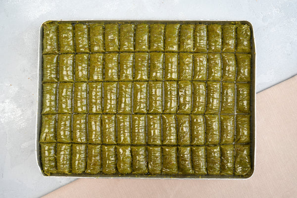 Pistachio Roll Baklava — Fıstıklı Sarma | Fresh Gaziantep Baklava