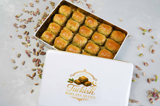 Turkish Baklava Dessert, Pistachio Homemade Baklava, Handmade Gourmet Sweets, Unique Ottoman Pastry, Luxury Gift Treat
