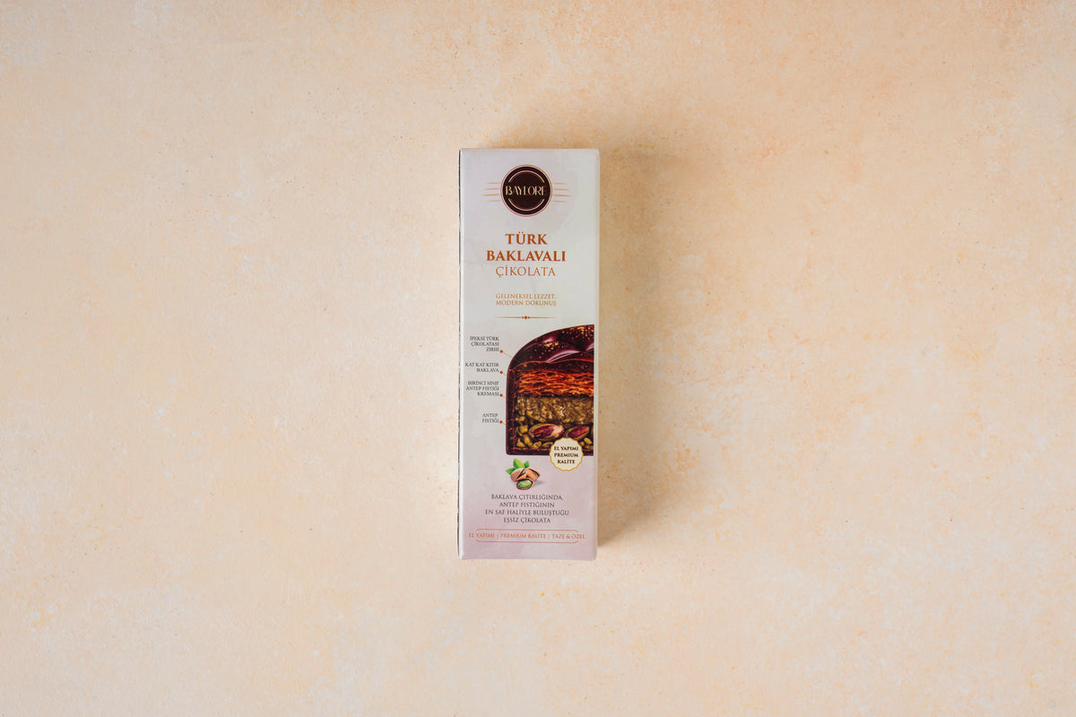 Milk Chocolate with Antep Pistachio & Turkish Baklava