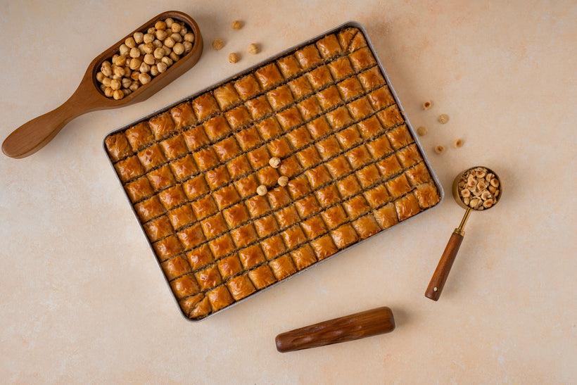 Hazelnut Misket Baklava — Hazelnut Baklava Bites