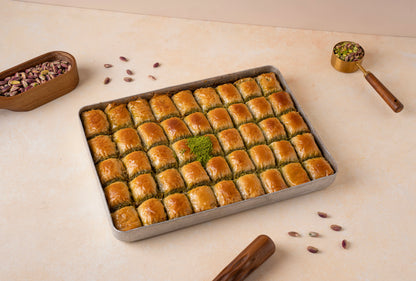 Pistachio Roll Baklava — Fıstıklı Dürüm