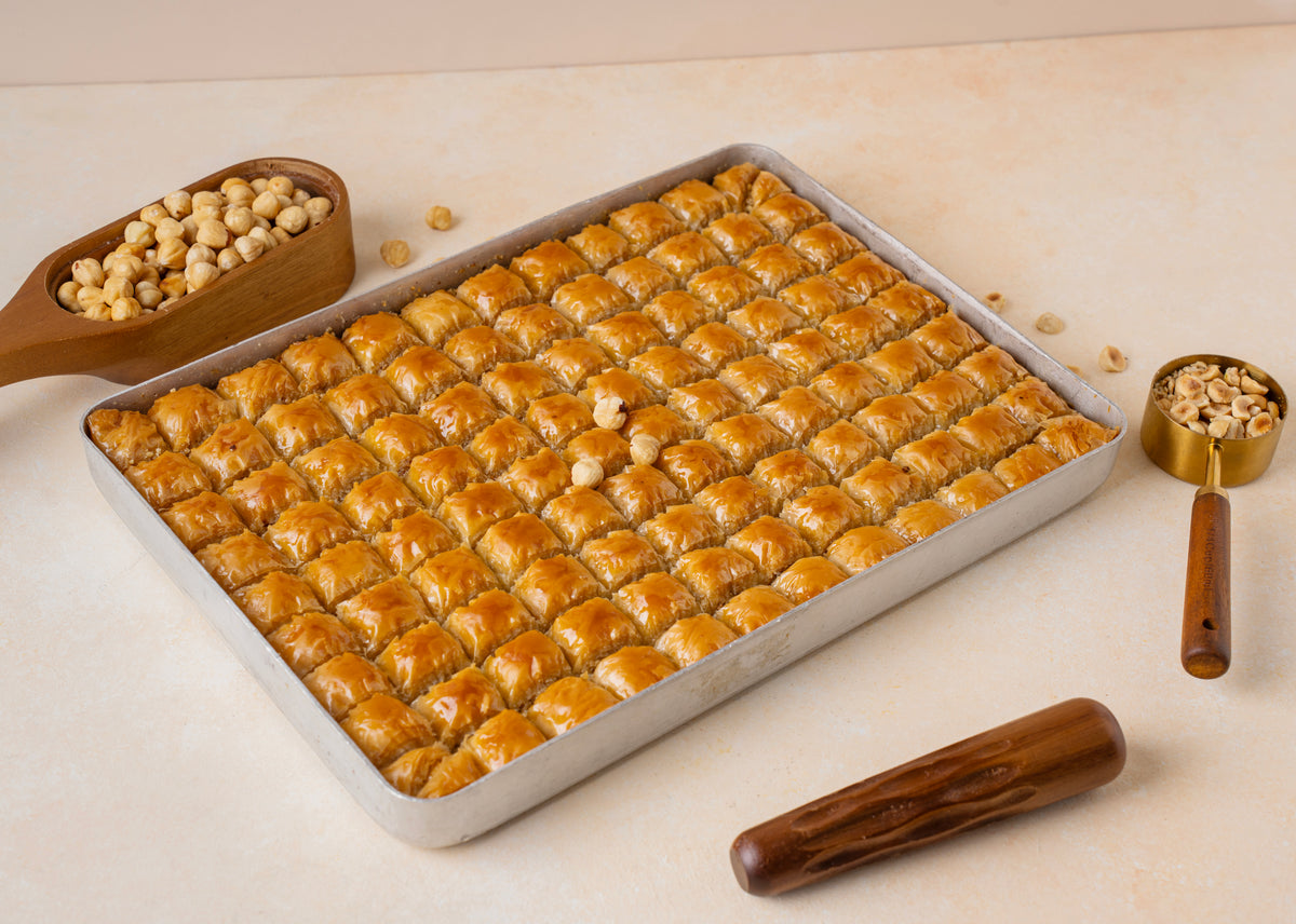 Hazelnut Misket Baklava — Hazelnut Baklava Bites