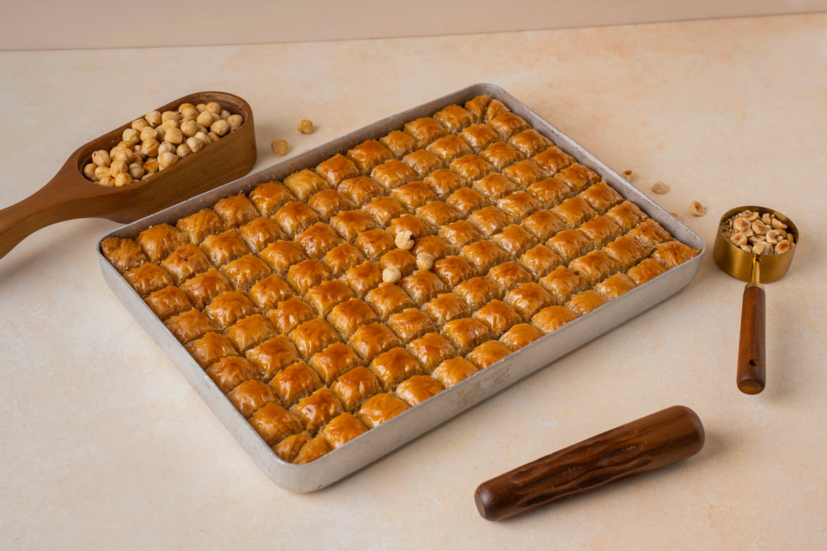 Hazelnut Misket Baklava — Hazelnut Baklava Bites