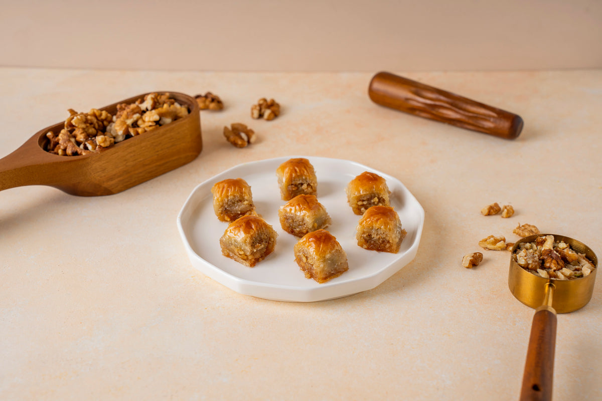 Walnut Misket Baklava — Walnut Baklava Bites