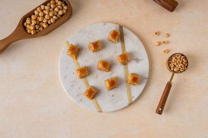 Hazelnut Misket Baklava — Hazelnut Baklava Bites