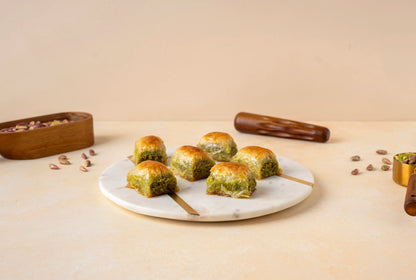 Pistachio Roll Baklava — Fıstıklı Dürüm