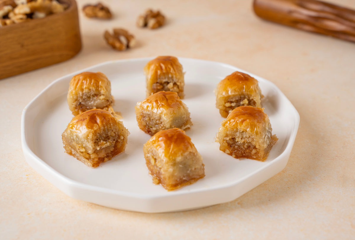 Walnut Misket Baklava — Walnut Baklava Bites