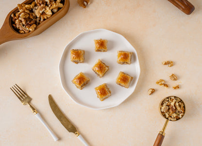 Walnut Misket Baklava — Walnut Baklava Bites