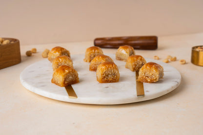 Hazelnut Misket Baklava — Hazelnut Baklava Bites
