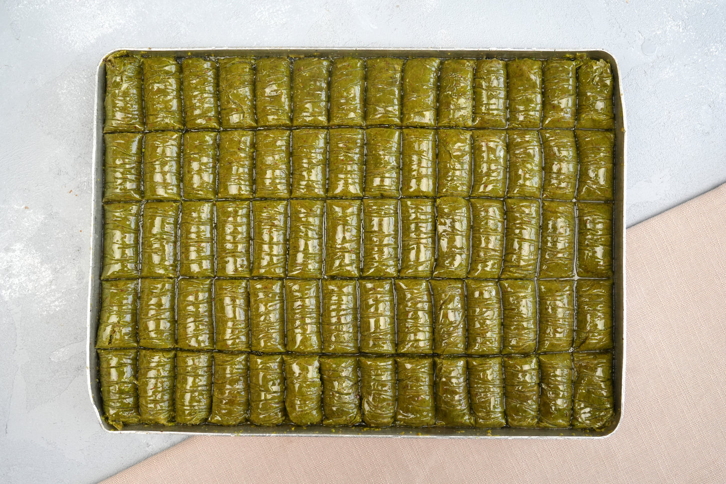 Pistachio Rolls Baklava — Hand-Rolled Gaziantep Style (Fıstıklı Sarma)