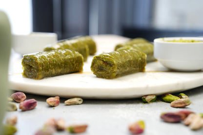 Pistachio Rolls Baklava — Hand-Rolled Gaziantep Style (Fıstıklı Sarma)
