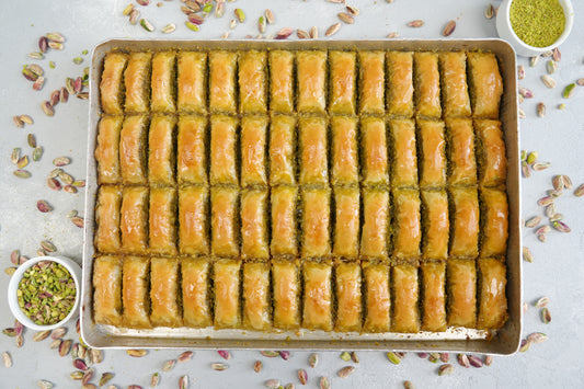 Handmade Gourmet Treat, Pistachio Turkish Baklava, Homemade Baklava Gift Box, Fresh Artisan Ottoman Dessert