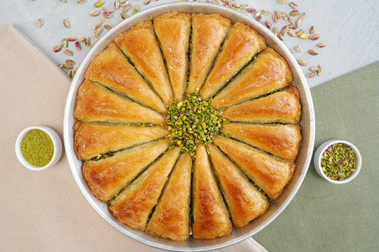Pistachio Turkish Baklava, Fresh Homemade Baklava, Gourmet Dessert Gift, Luxury Food Gift