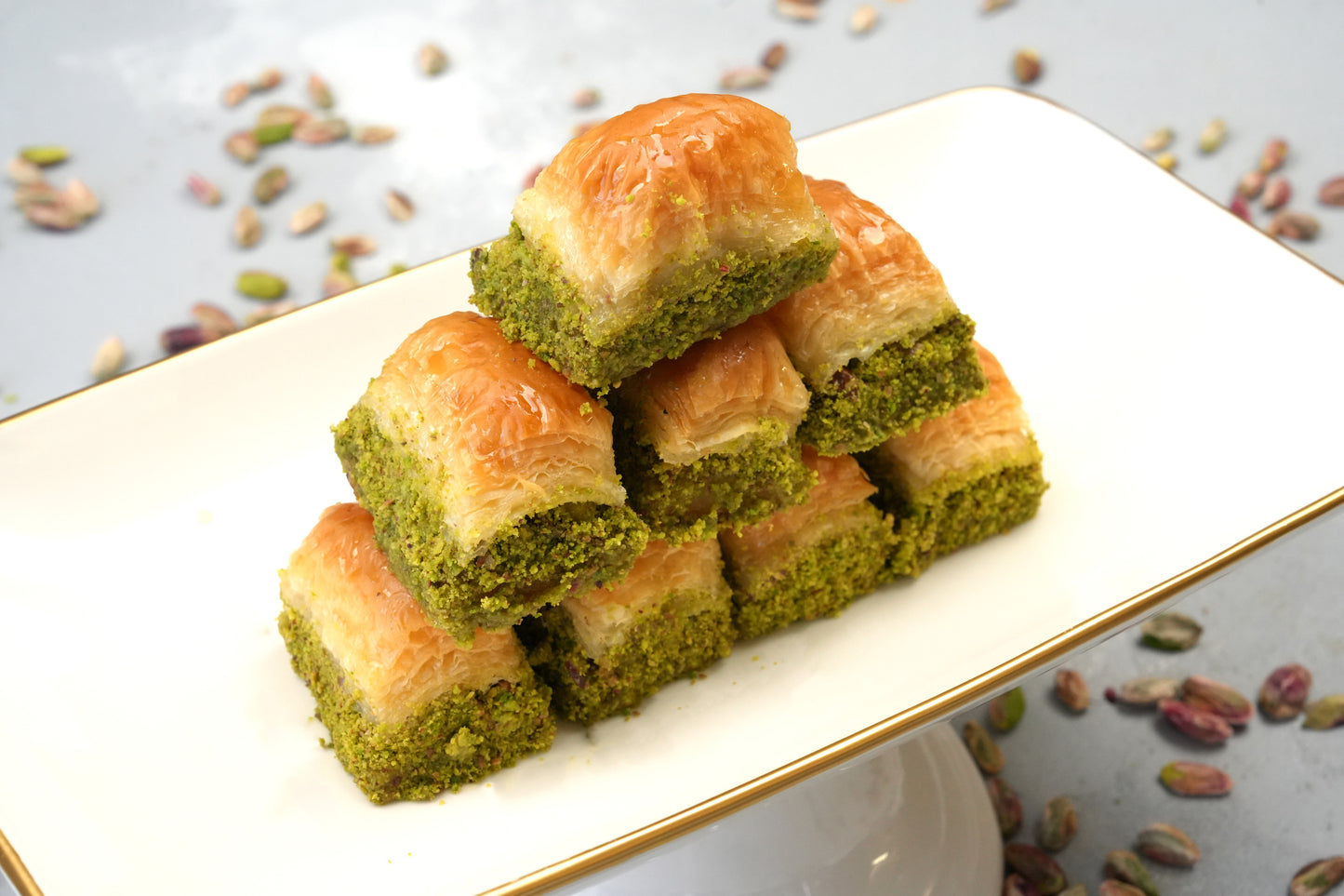 Dry Pistachio Baklava — Crispy & Rich (Kuru Fıstıklı Baklava)