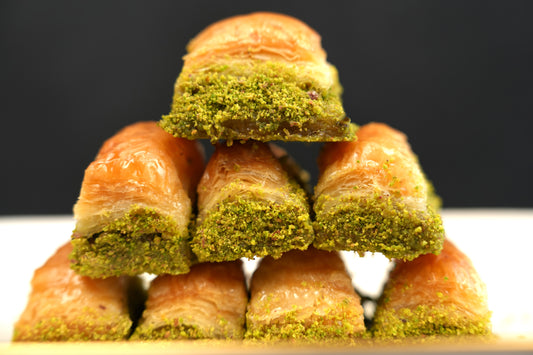 Premium Pistachio Turkish Baklava, Gourmet Gift Box Baklava, Fresh Dessert, Middle Eastern Sweets