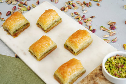 Fresh Pistachio Baklava — Authentic Gaziantep Style | Handmade Dessert Gift Box