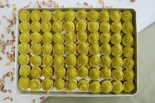 Homemade Pistachio Baklava Bites, Gourmet Turkish Dessert, Luxury Sweets Gift, Artisan Pastry