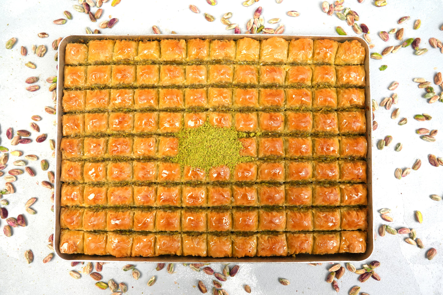 Pistachio Baklava Bites — Round & Crispy (Fıstıklı Misket)