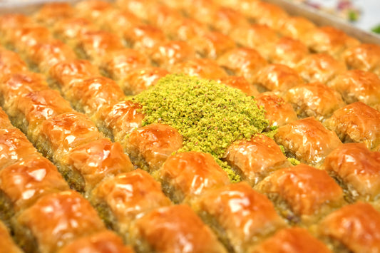 Homemade Turkish Baklava, Snack Pistachio Dessert, Handmade Gourmet Dessert, Mini Turkish Baklava Gift