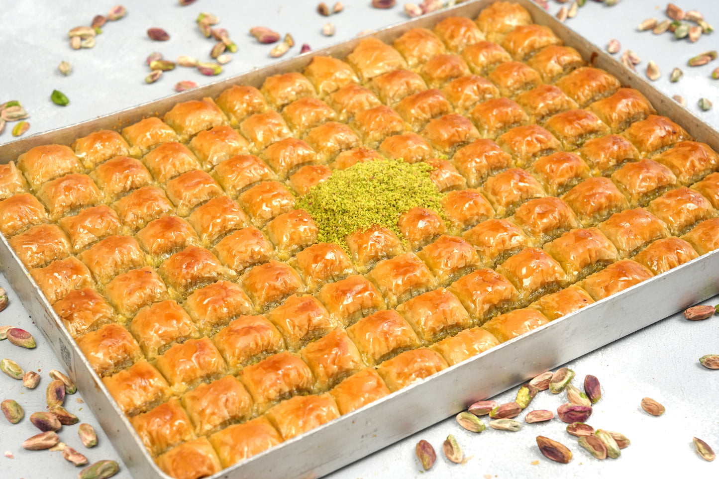 Pistachio Baklava Bites — Round & Crispy (Fıstıklı Misket)