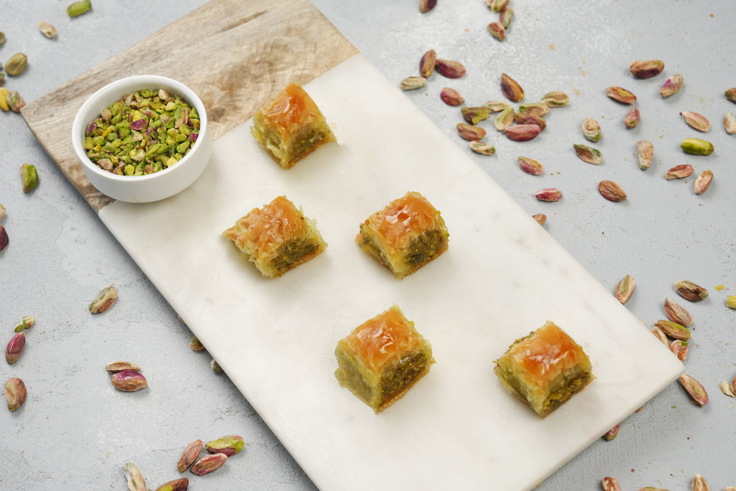Pistachio Baklava Bites — Round & Crispy (Fıstıklı Misket)