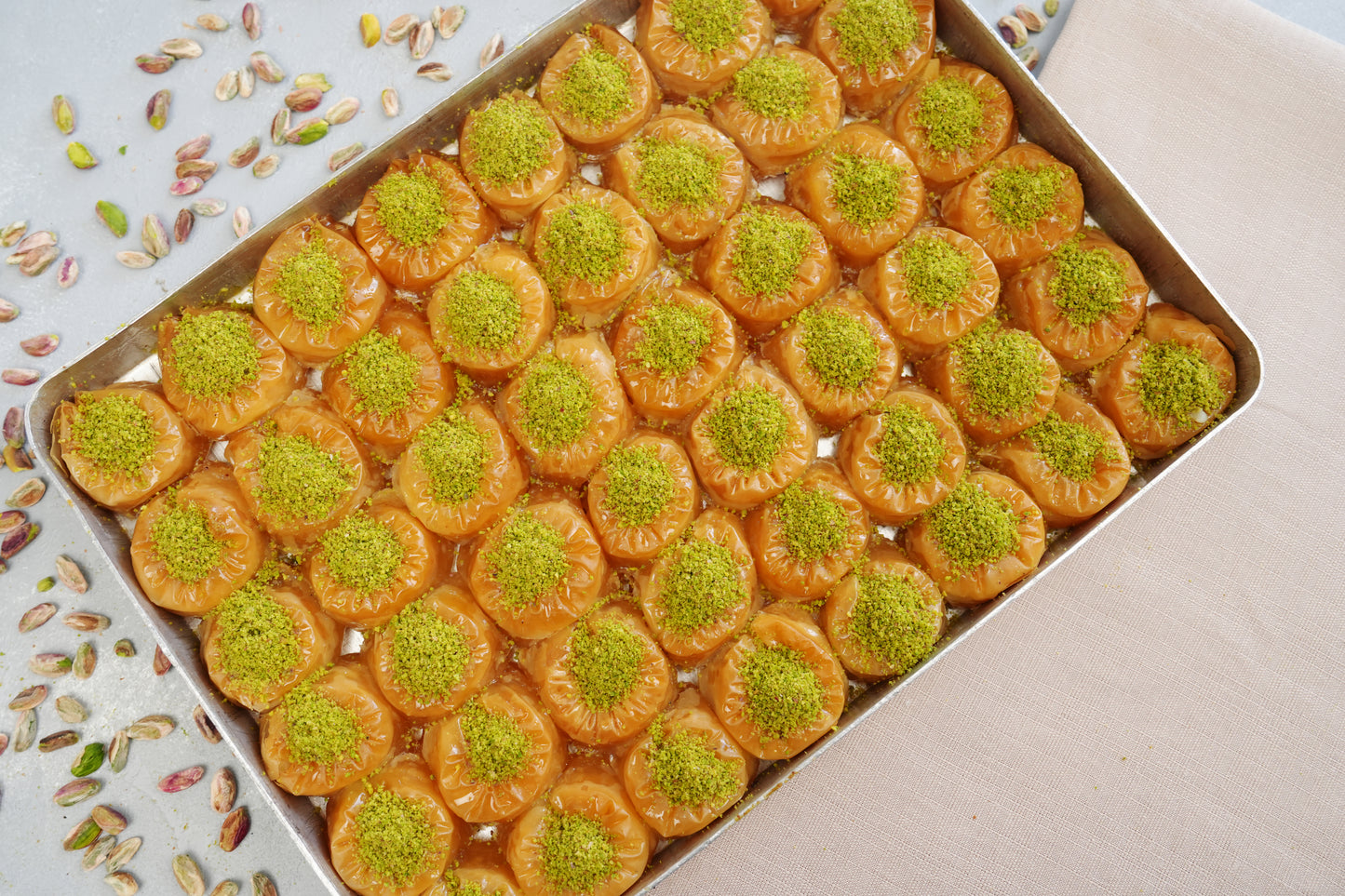 Nightingale's Nest Baklava — Pistachio Filled (Bülbül Yuvası)