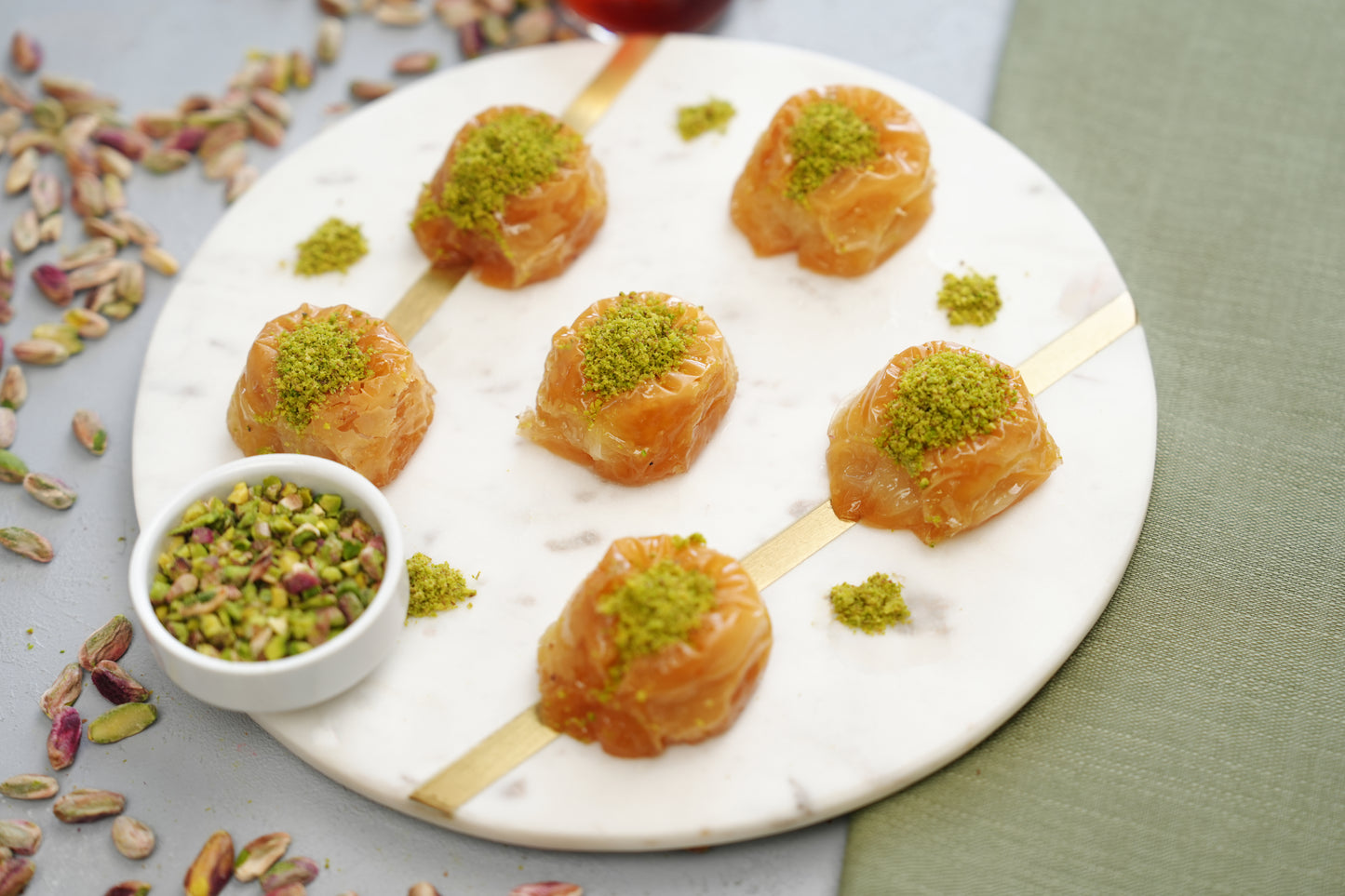 Nightingale's Nest Baklava — Pistachio Filled (Bülbül Yuvası)