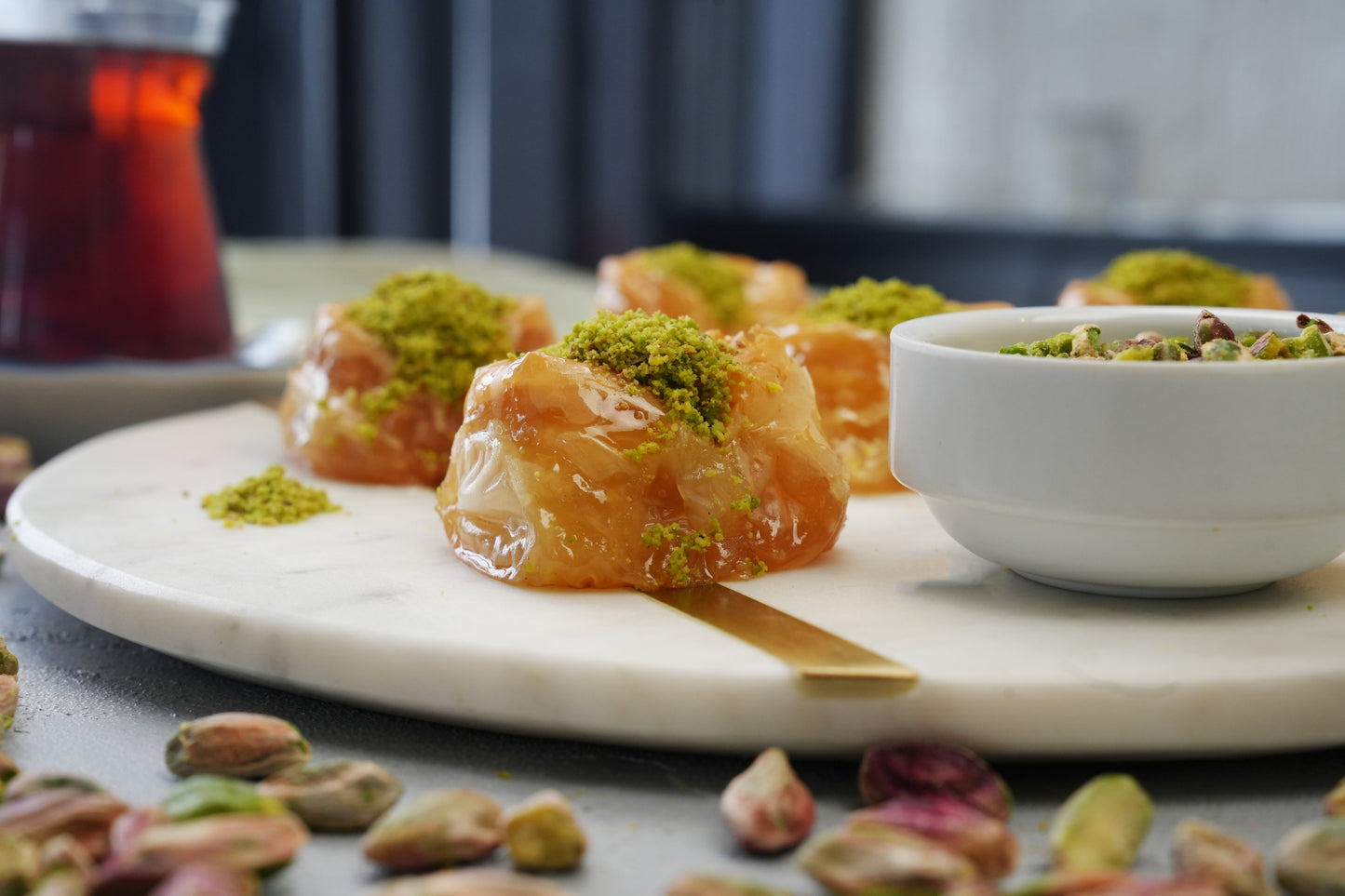 Nightingale's Nest Baklava — Pistachio Filled (Bülbül Yuvası)