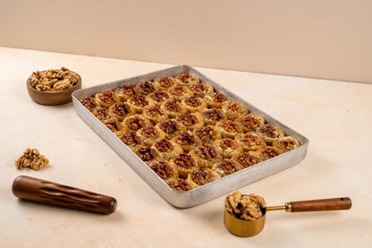 Turkish Walnut Saray Sarma, Wedding Dessert Baklava, Handmade Gourmet Dessert, Luxury Turkish Sweets, Eid Gift Treats