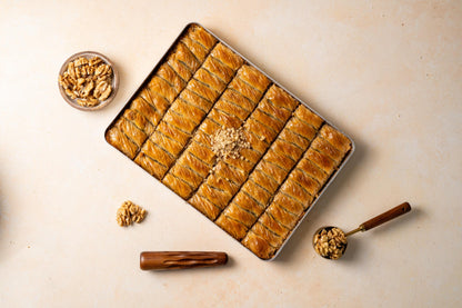 Turkish Walnut Baklava, Homamade Baklava, Wedding Dessert, Gourmet Turkish Sweets, Middle Eastern Dessert, Dessert Tray