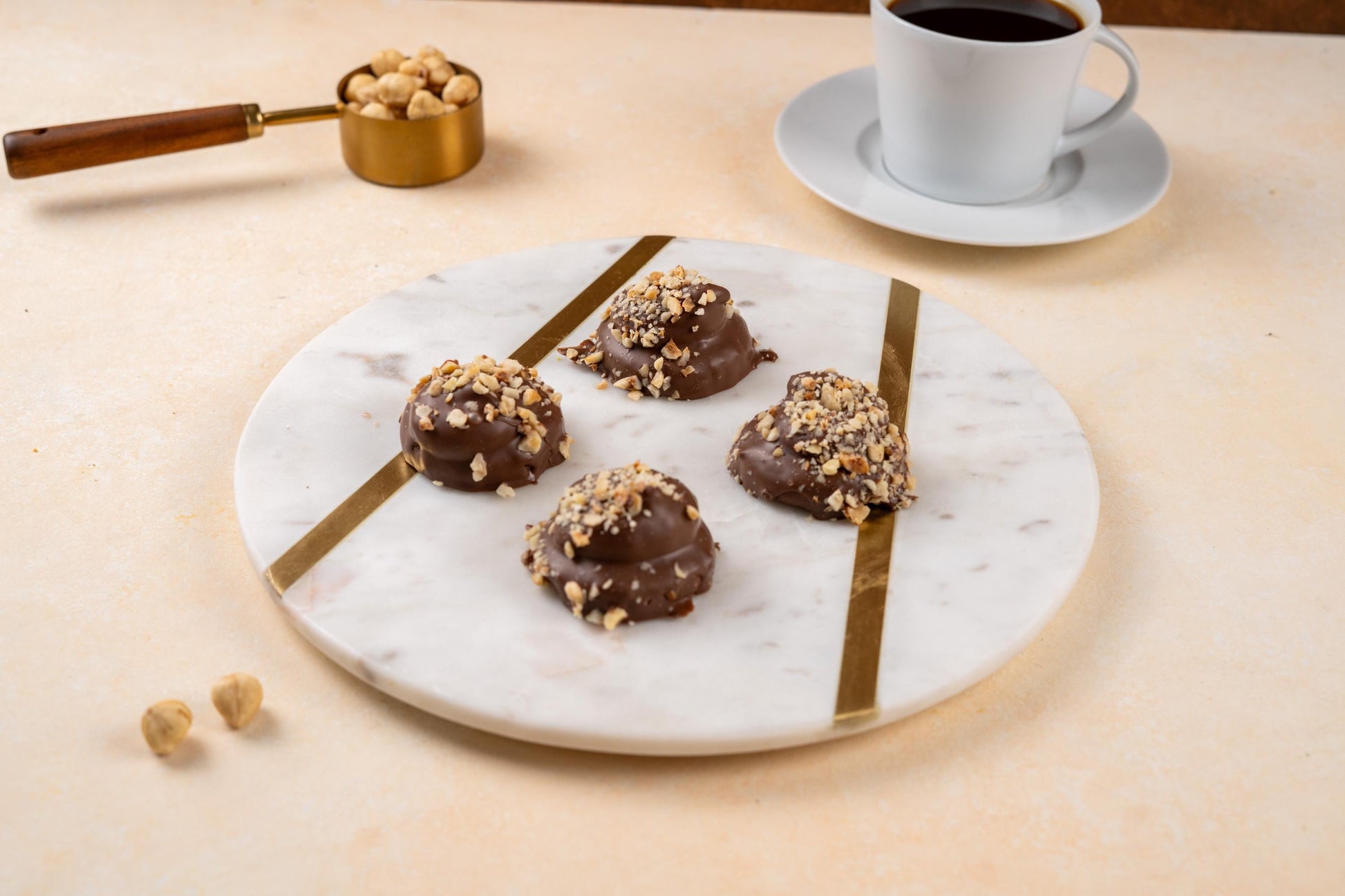 Cherry Puff Cookie, Chocolate Hazelnut Cherry Filled Cookie, Turkish Handmade Treat, Gift Box Cookie, Artisan Chocolate 