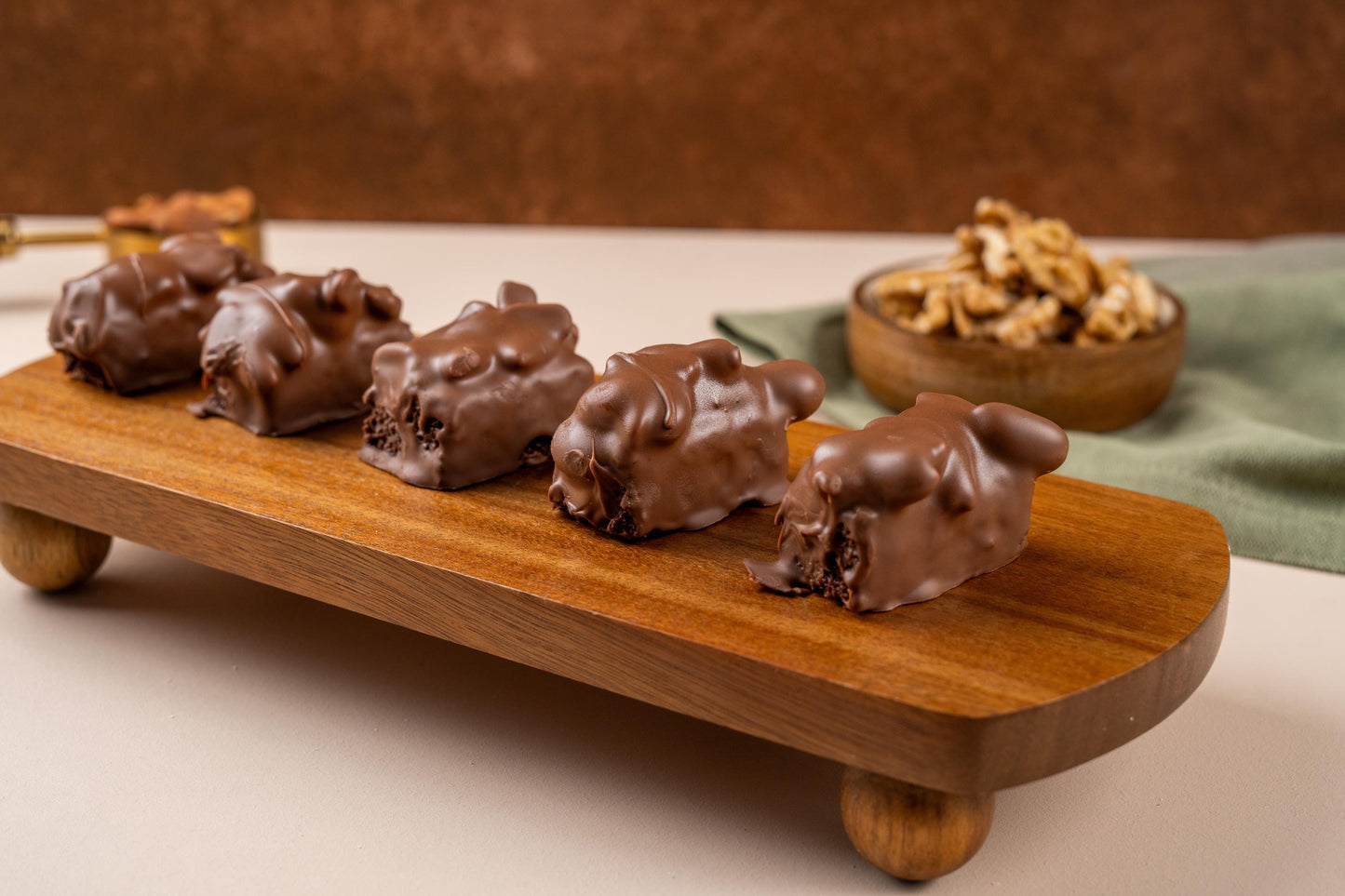 Caramel Chocolate Snack Bites, Chocolate Covered Cake Bites, Gourmet Party Treats, Wedding Dessert Gift Box