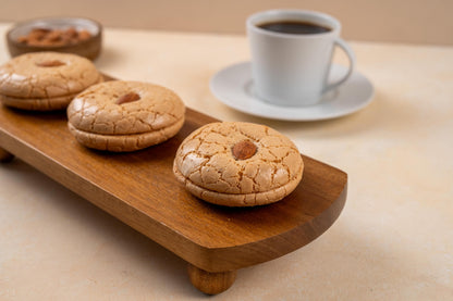Turkish Acibadem Cookies, Almond Turkish Macarons, Handmade Gourmet Cookies, Traditional Turkish Dessert, Coffee Treat D