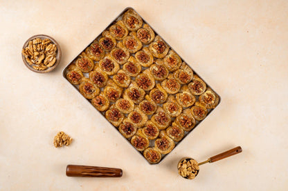 Turkish Walnut Saray Sarma, Wedding Dessert Baklava, Handmade Gourmet Dessert, Luxury Turkish Sweets, Eid Gift Treats