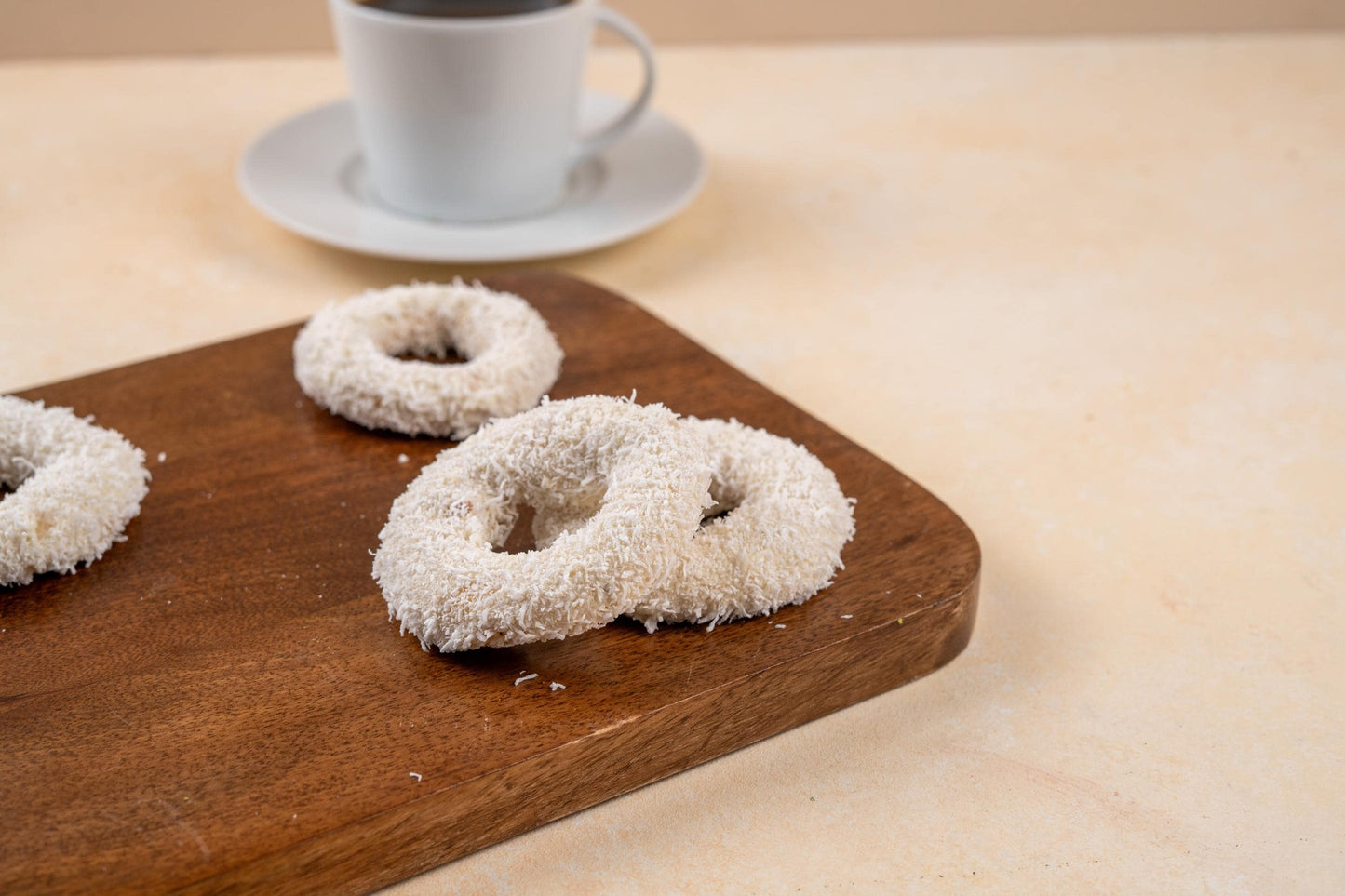 Turkish Cookies, Coconut White Chocolate Ring Cookies, Gourmet Bakery Treats, Coffee Snack Gift Box