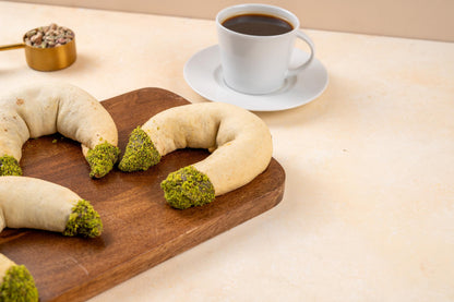 Apple Crescent Cookies, Cinnamon Apple Filled Cookies, Handmade Turkish Cookies, Wedding Dessert Gift Box, Coffee & Tea 