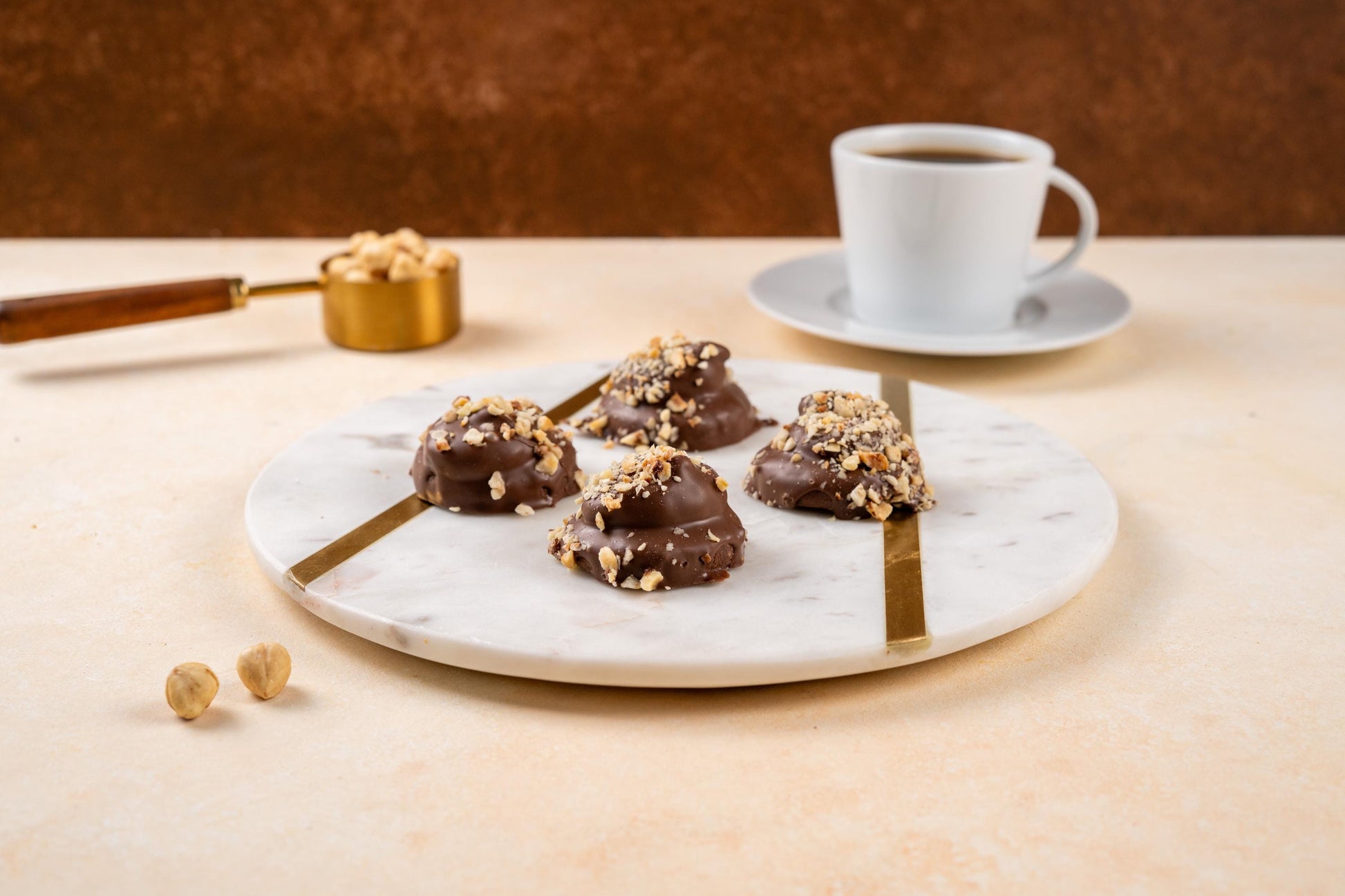 Cherry Puff Cookie, Chocolate Hazelnut Cherry Filled Cookie, Turkish Handmade Treat, Gift Box Cookie, Artisan Chocolate 