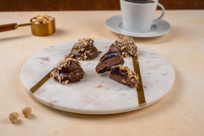 Cherry Puff Cookie, Chocolate Hazelnut Cherry Filled Cookie, Turkish Handmade Treat, Gift Box Cookie, Artisan Chocolate 