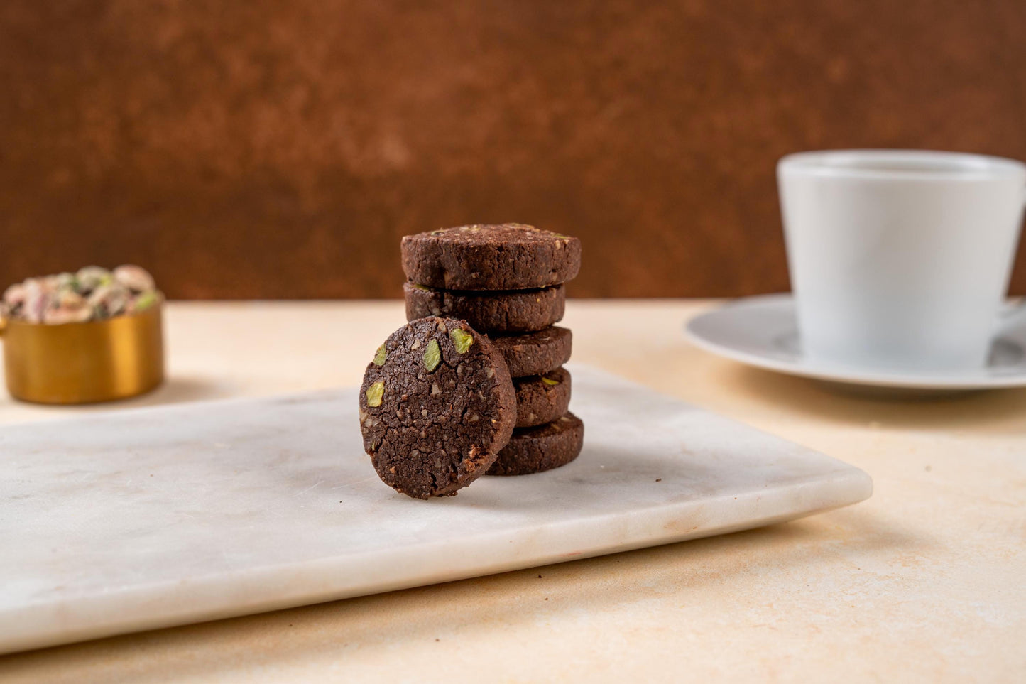 Mini Pistachio Cookies, Chocolate Chip Cookies, Handmade Gourmet Cookie Gift Box, Wedding Treats, Coffee & Tea Snack