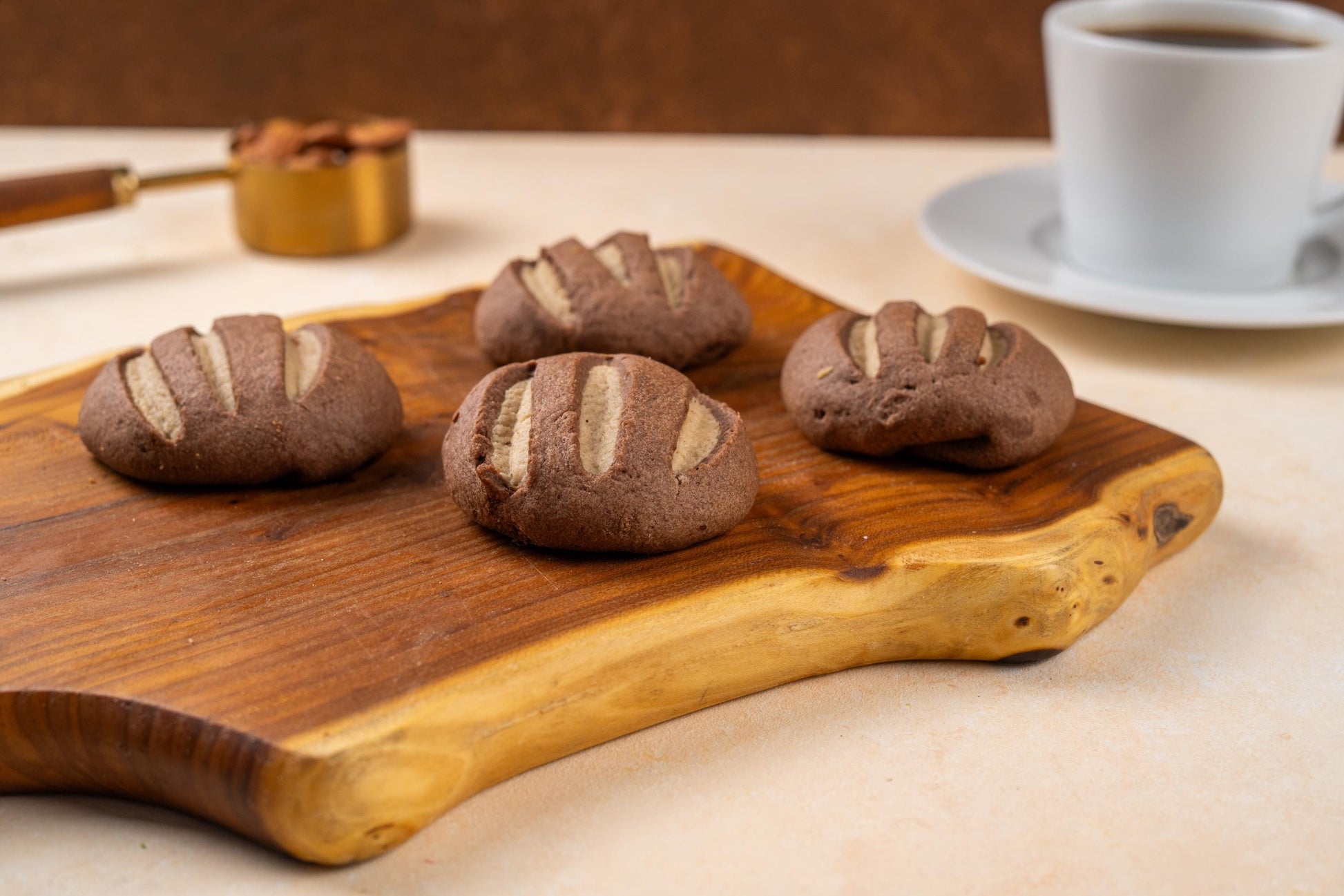 Tahini Filled Cookies, Handmade Gourmet Cookies, Cookie Gift Box, Coffee & Tea Treats, Bakery Treats