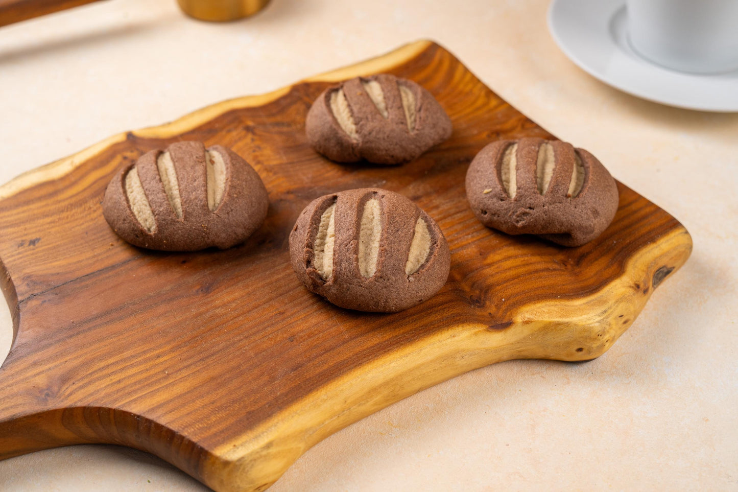 Tahini Filled Cookies, Handmade Gourmet Cookies, Cookie Gift Box, Coffee & Tea Treats, Bakery Treats