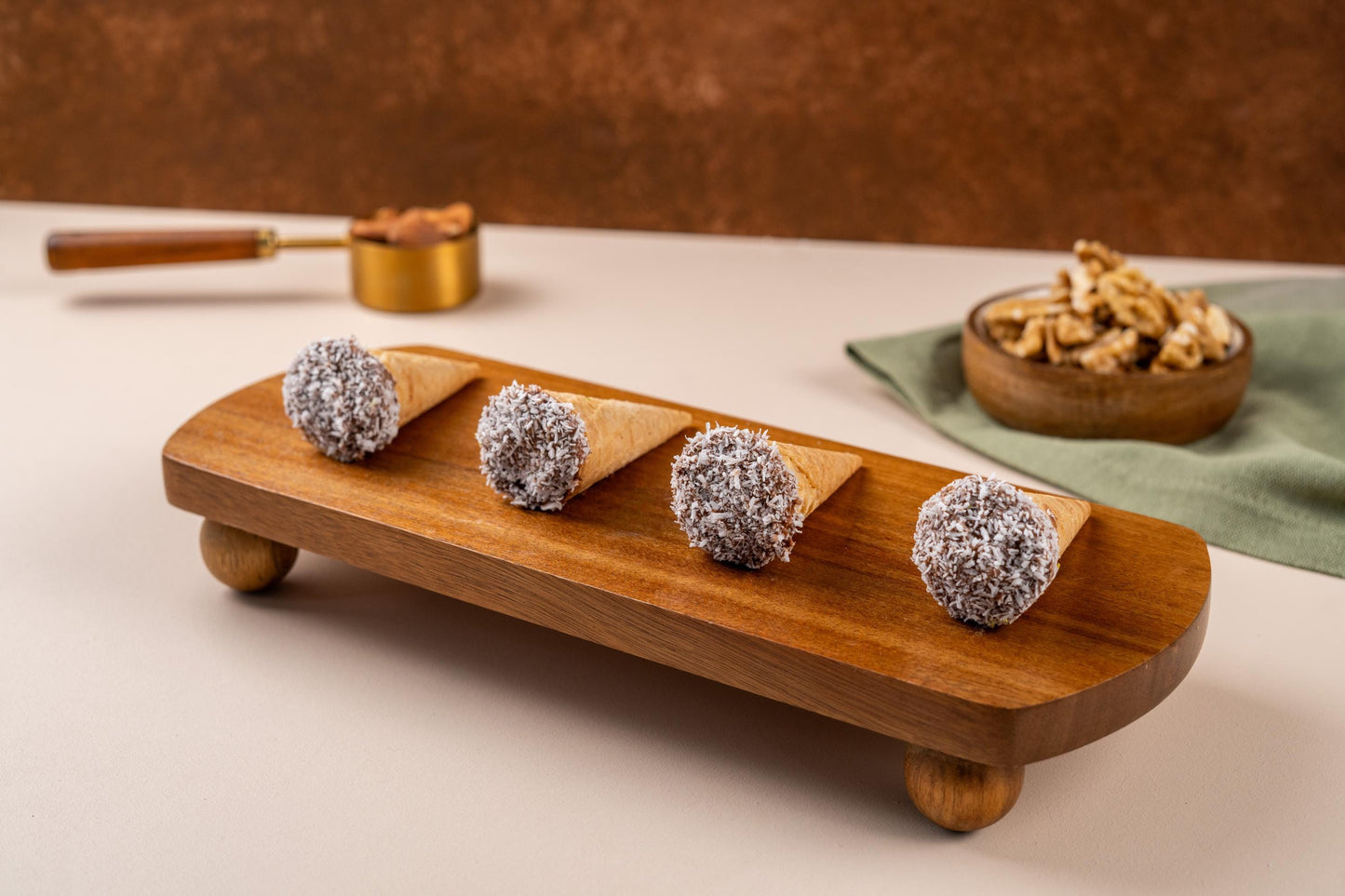 Mini KitKat Cornetto, Chocolate Coconut Dessert Bites, Gourmet Party Treats, Birthday Dessert Gift Box