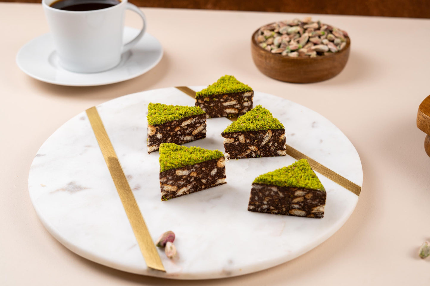 Pistachio Mosaic Cake, Chocolate Biscuit Cake, Handmade Gourmet Cake, Birthday Cake Gift Box, Turkish pastry