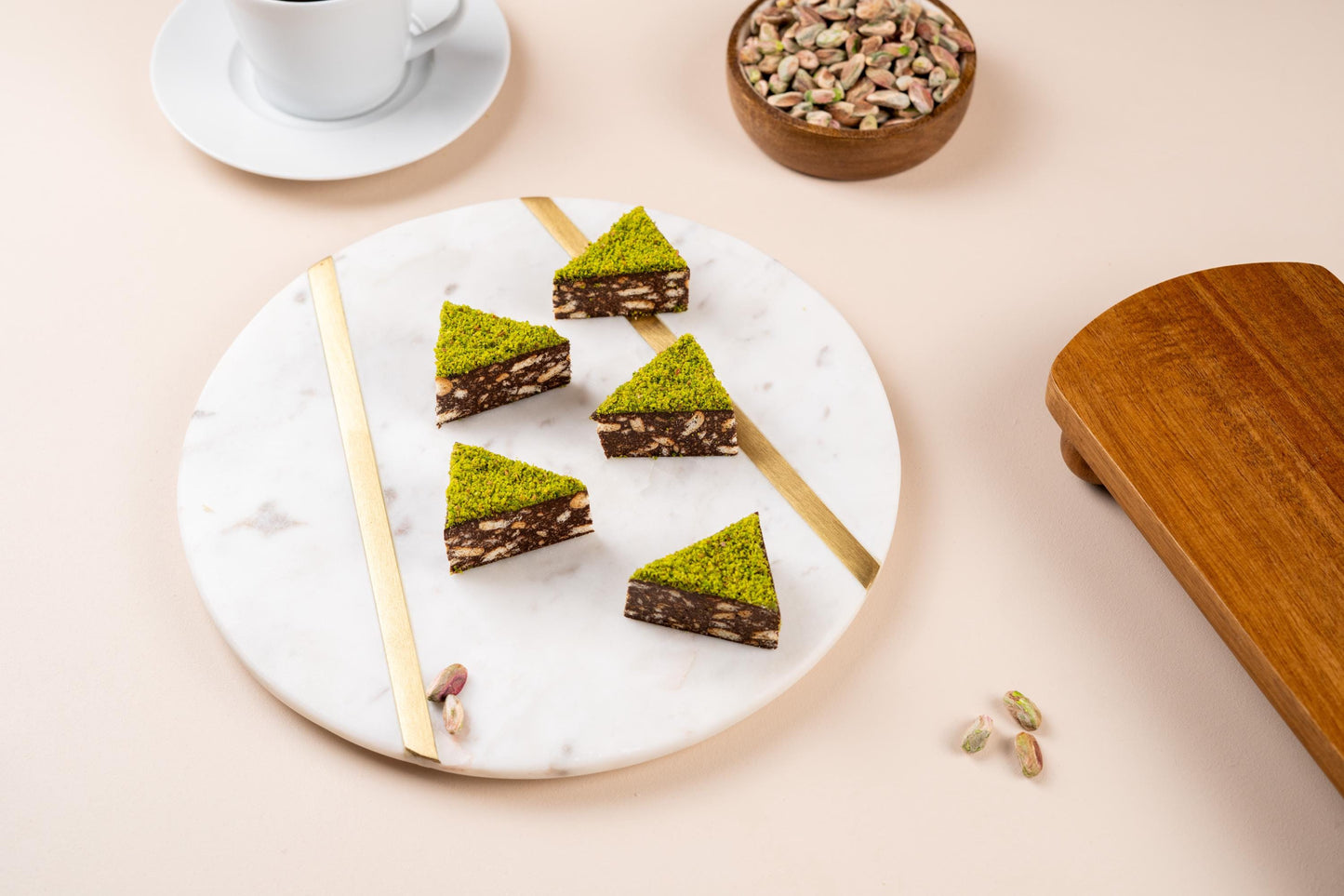 Pistachio Mosaic Cake, Chocolate Biscuit Cake, Handmade Gourmet Cake, Birthday Cake Gift Box, Turkish pastry